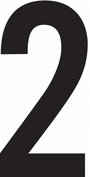 NumberLabel Vinyl 4inH 2-1/8inW PK50