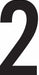 NumberLabel Vinyl 4inH 2-1/8inW PK50