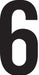 NumberLabel Vinyl 4inH 2-1/8inW PK50