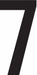NumberLabel Vinyl 4inH 2-1/8inW PK50
