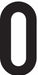 NumberLabel Vinyl 4inH 2-1/8inW PK50