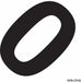 NumberLabel Vinyl 4-1/4inH 4-1/4inW PK20