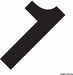 NumberLabel Vinyl 4-1/4inH 4-1/4inW PK20