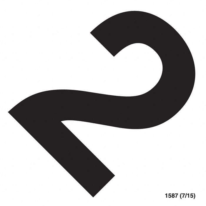 NumberLabel Vinyl 4-1/4inH 4-1/4inW PK20