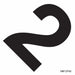 NumberLabel Vinyl 4-1/4inH 4-1/4inW PK20