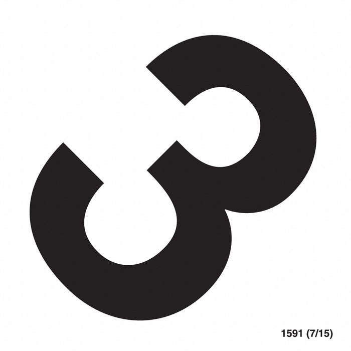 NumberLabel Vinyl 4-1/4inH 4-1/4inW PK20