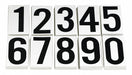 NumberLabelSet Vinyl 4inH 2-1/8inW