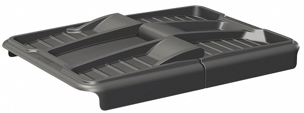 Cube Truck Lid Black 53 in L Hinged