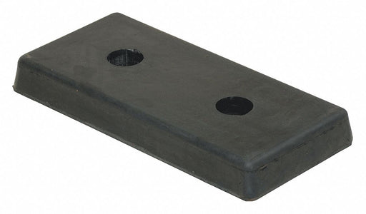 Dock Bumper 8 in D Rubber Rectangular
