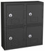 Locker 2x2Lckrs Blk 13.5 x12 x4 