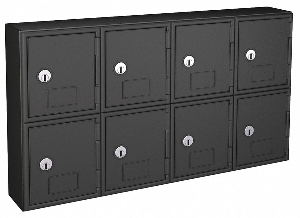 Locker 2x4Lckrs Blk 13.5 x24 x4 