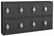 Locker 2x4Lckrs Blk 13.5 x24 x4 