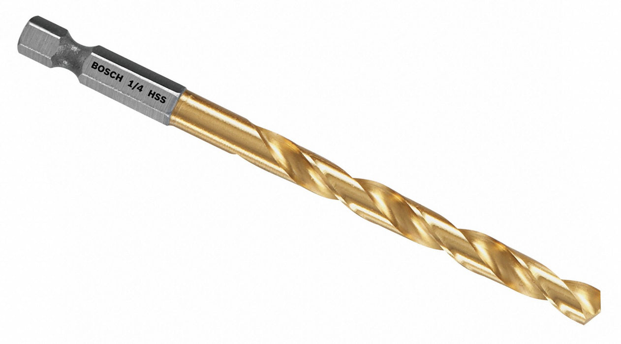 Hex Shank Drill 1/4 HSS