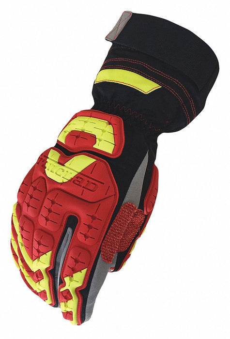 Impact Gloves L Red/Black/Gray/Yellow PR