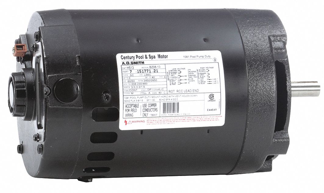 Motor 1 HP 3 450/2 850 rpm 208-230/460V