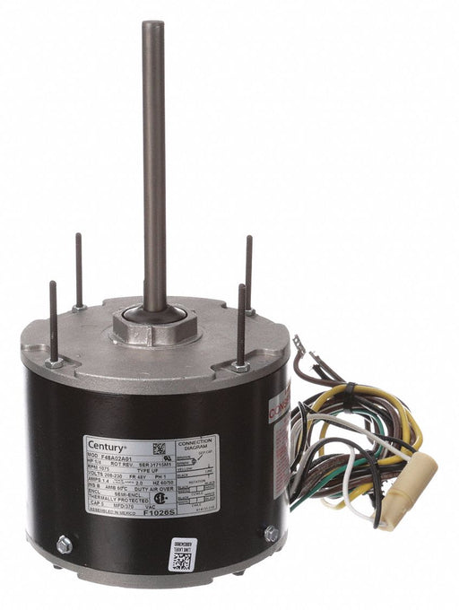 Condenser Fan Motor 1/4 hp 1 075 RPM