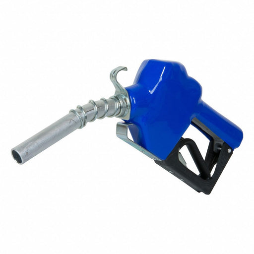 FuelNozzle Blue Curved7inAluminumSpout