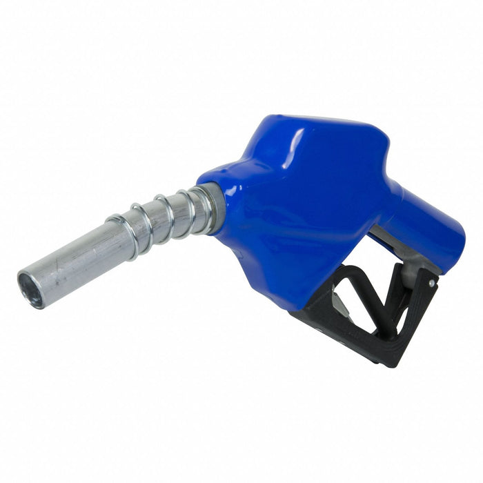 FuelNozzle Blue Curved7inAluminumSpout