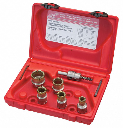 HoleCutterKit 7pcs Sizes 0.6875 -1.375 