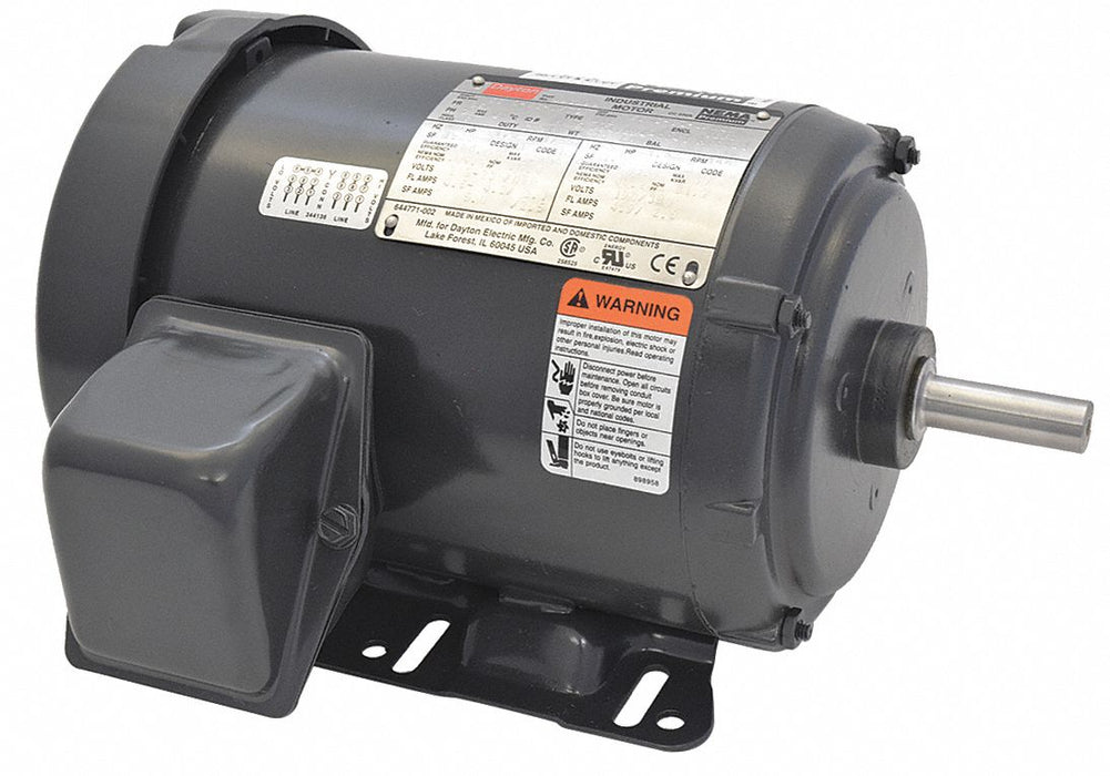GP Motor 1 1/2 HP 1 755 RPM 230/460V AC