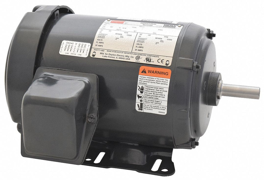 GP Motor 2 HP 3 505 RPM 208-230/460V 56H