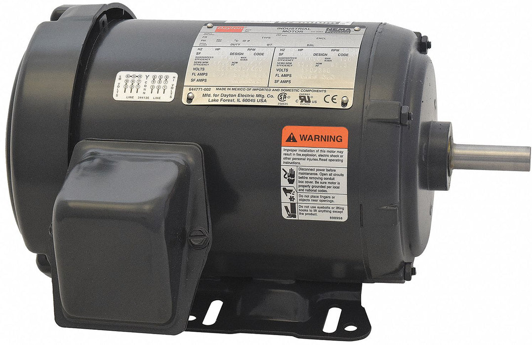 GP Motor 2 HP 1 750 RPM 208-230/460V 56H