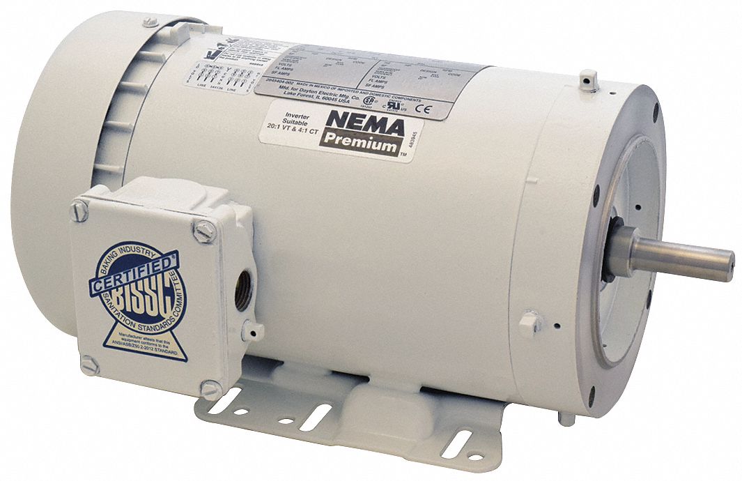 Washdown Motor 2 HP 3505 56HC 230/460V