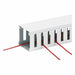 Wire Duct Wide Slot White 1.26 W x 2 D