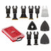 OscilToolBladeSet 8pcs W 0.375 to2.5 