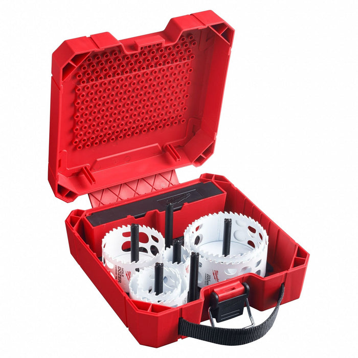 Hole Saw Kit 9pcs Sizes 1.375 -4.25 