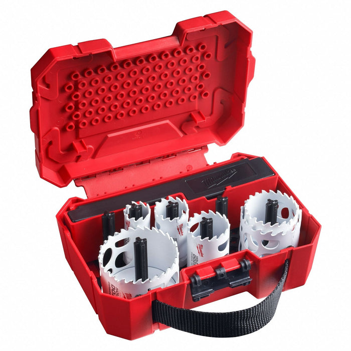 Hole Saw Kit 10pcs Sizes 0.875 -2.5 