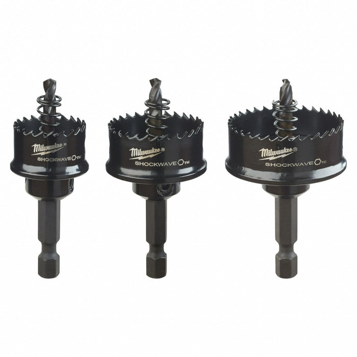 Hole Saw Kit 3pcs Sizes 0.875 -1.375 