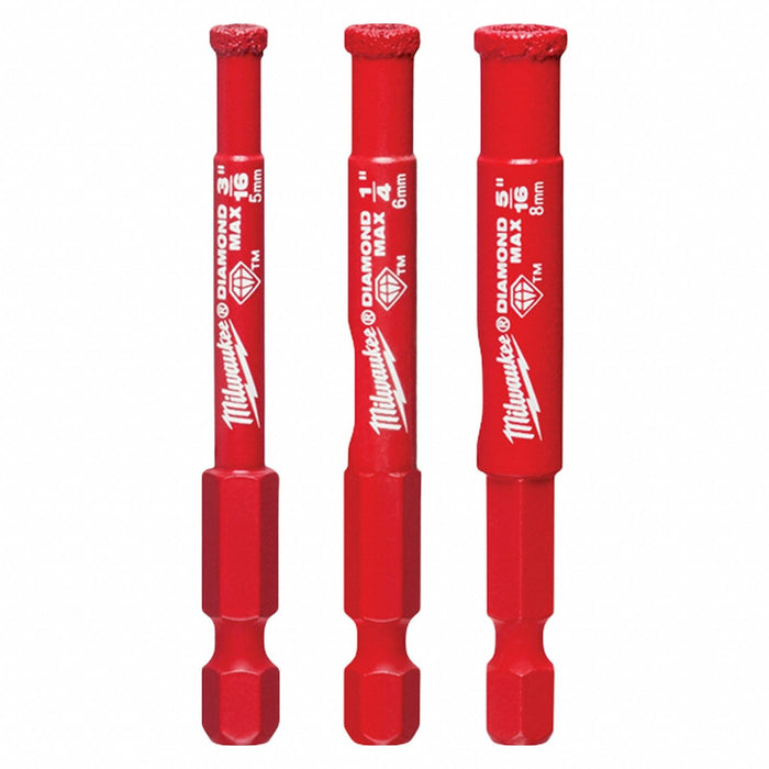Hole Saw Kit 3pcs Sizes 0.1875 -0.3125 