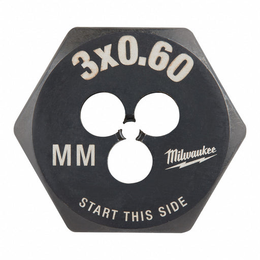 Hex Threading Die M3x0.6 Metric