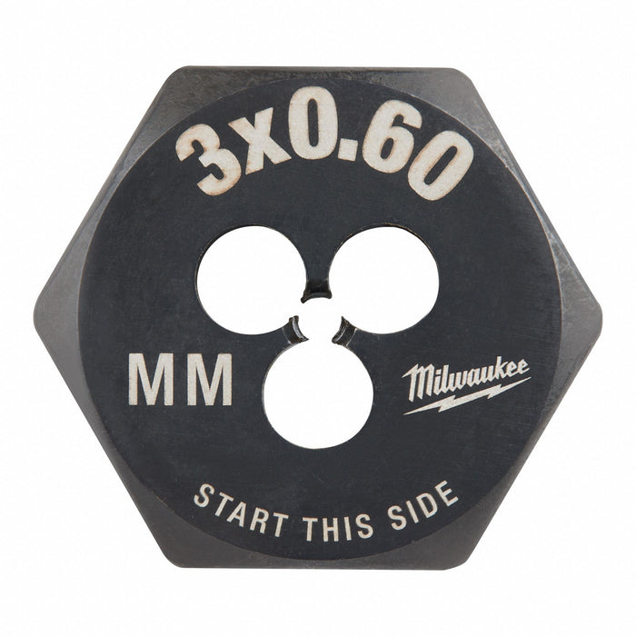 Hex Threading Die M3x0.6 Metric