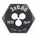 Hex Threading Die M3x0.6 Metric