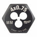 Hex Threading Die M4x0.75 Metric