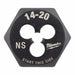 Hex Threading Die #14-20 UNS