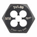 Hex Threading Die M7x1 Metric