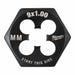 Hex Threading Die M9x1 Metric