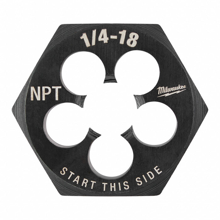 Hex Threading Die 1/4 -18 Solid