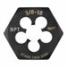 Hex Threading Die 3/8 -18 Solid