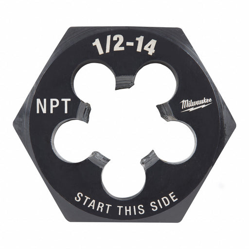 Hex Threading Die 1/2 -14 Solid