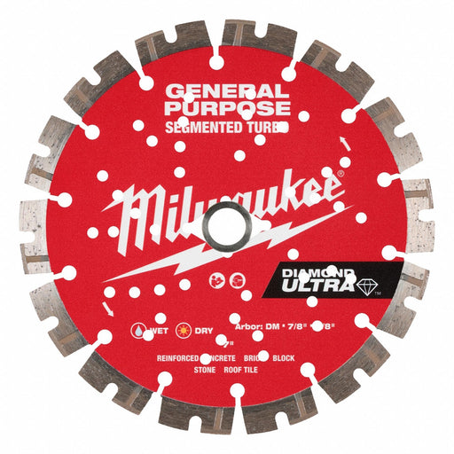 DiamondSawBlade Diam 7 Arbor 5/8 7/8 