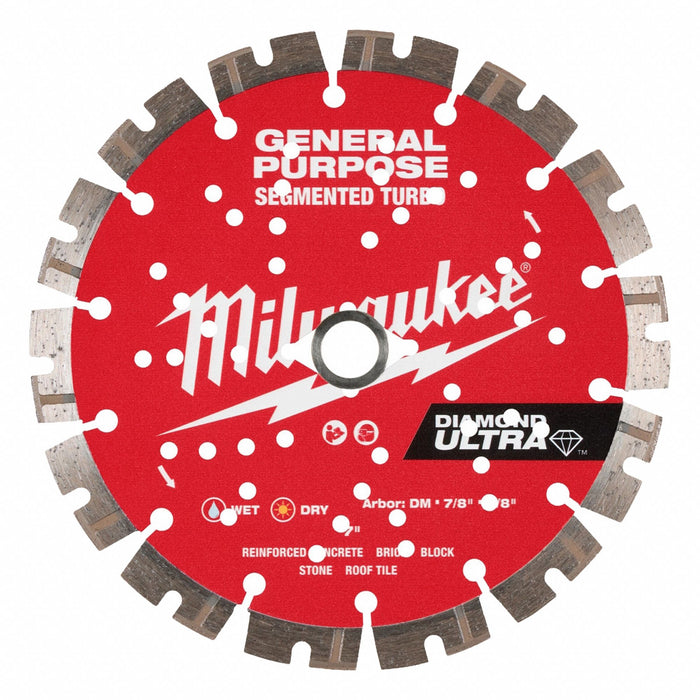 DiamondSawBlade Diam 7 Arbor 5/8 7/8 
