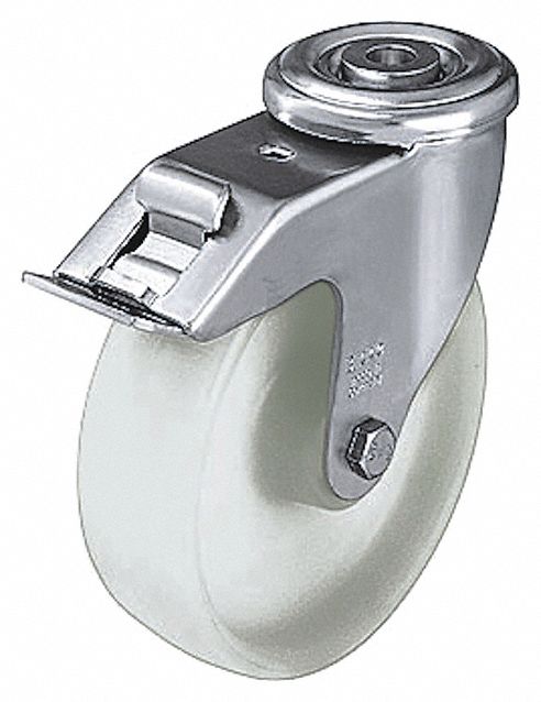 Bolt-Hole Caster 4 7/8 dia Swivel Nylon