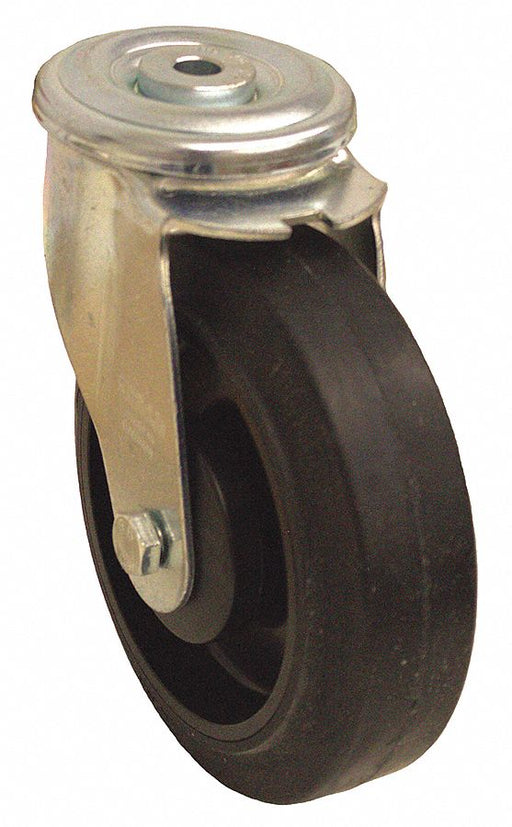 Bolt-Hole Caster 6 1/4 dia Swivel Rubber