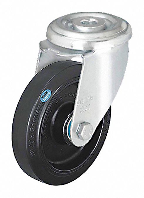 Bolt-Hole Caster 7 7/8 dia Swivel Rubber