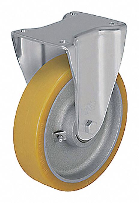 Plate Caster Rigid Polyurethane 7 3/4 H