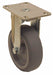 Plate Caster Rigid Rubber 5 3/8 H
